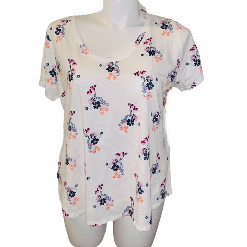 NWT Loft Plus Vintage Tee with Floral Print 16/18